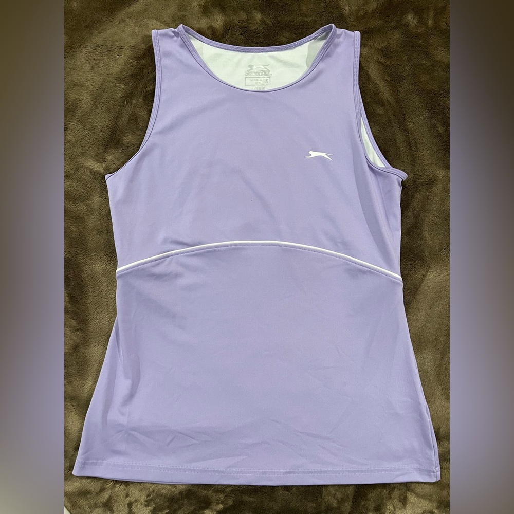 Women’s Slazenger Tennis Dri-fit Performance Tee Sz Small Pre-Owned Purple